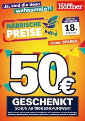 Aktueller Höffner Prospekt mit Schrank, "NÄRRISCHE PREISE", Seite 1