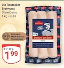 Bratwurst Ohne Darm Angebote von Die Rostocker bei GLOBUS Neubrandenburg für 1,99 €