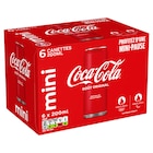 Mini canettes - COCA COLA - Carrefour Mini canettes - COCA COLA à 3,95 € dans le catalogue Carrefour
