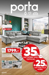 Der aktuelle porta Möbel Prospekt Bis zu 35% auf Möbel und Teppiche
