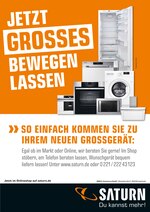 Saturn Prospekt für Bernau mit 1 Seite Saturn Prospekt für Bernau: "JETZT GROSSES BEWEGEN LASSEN", 1 Seite, 09.06.2021 - 07.07.2021