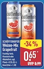 Weizen-Mix Grapefruit von Schöfferhofer für 0,65 € bei ALDI Nord im Angebot Weizen-Mix Grapefruit von Schöfferhofer im aktuellen ALDI Nord Prospekt
