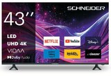 Téléviseur 43" UHD - Schneider - Hyper U à Saint-Raphaël Téléviseur 43" UHD - Schneider en promo chez Hyper U Saint-Raphaël à 199,00 €