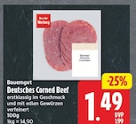 Deutsches Corned Beef von Bauergut für 1,49 € bei EDEKA im Angebot Deutsches Corned Beef von Bauergut im aktuellen EDEKA Prospekt