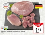 Aktuelles Schweine-Schnitzel oder -Braten Angebot bei Marktkauf in Ulm ab 1,49 €
