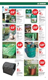 Promos Poubelle dans le catalogue "LES PRIX BAS Spécial jardin d'automne" de Hyper U Poubelle en promo dans le catalogue Hyper U à la page 15