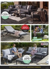 Aktueller BRAUN Möbel-Center Prospekt mit Gartenliege, "GARTENMÖBEL FRÜHLINGS-TRENDS", Seite 5
