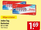 Jeden Tag Batterien Angebote bei famila Nordost Gifhorn für 1,69 €