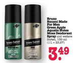 Aktuelles Made For Men Green Apple Aquatic Notes Moss Deodorant Spray Angebot bei E center in Karlsruhe ab 3,49 €
