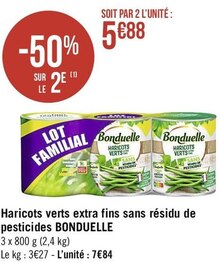 Casino Supermarchés Arbouans - Haricots verts extra fins sans résidu de pesticides Promo Haricots verts extra fins sans résidu de pesticides dans le catalogue Casino Supermarchés Un trésor d'anniv' à Arbouans
