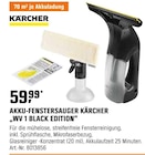 AKKU-FENSTERSAUGER „WV 1 BLACK EDITION“ von KÄRCHER im aktuellen OBI Prospekt