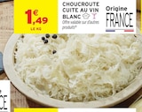 Intermarché Super Charleville-Mézières - Promo Choucroute cuite au vin blanc Promo Choucroute cuite au vin blanc à 1,49 € dans le catalogue Intermarché Super à Charleville-Mézières