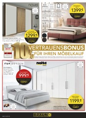 Aktueller BRAUN Möbel-Center Prospekt mit Boxspringbett, "RÄUMUNGSVERKAUF - ALLES MUSS RAUS", Seite 2