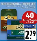 Instantkaffee oder Löslicher Kaffe im Angebot bei EDEKA in Leverkusen Instantkaffee oder Löslicher Kaffe Angebote von Jacobs bei EDEKA Leverkusen für 2,79 €