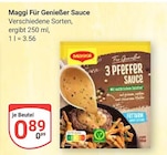 Für Genießer Sauce Angebote von Maggi bei GLOBUS Herne für 0,89 €