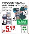Herren Socken, Sneaker oder Sport-und Freizeitsocken Angebote bei Marktkauf Herne für 5,99 €