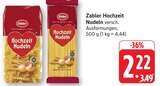 Hochzeit Nudeln im Angebot bei EDEKA in Pirmasens Hochzeit Nudeln Angebote von Zabler bei EDEKA Pirmasens für 2,22 €