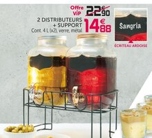 Electroménager Maison dans le catalogue Gifi 2 DISTRIBUTEURS + SUPPORT à 14,88 € en promo chez Gifi