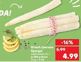 Griech./peruan. Spargel bei Kaufland im Ludwigsfelde Prospekt für 4,99 €