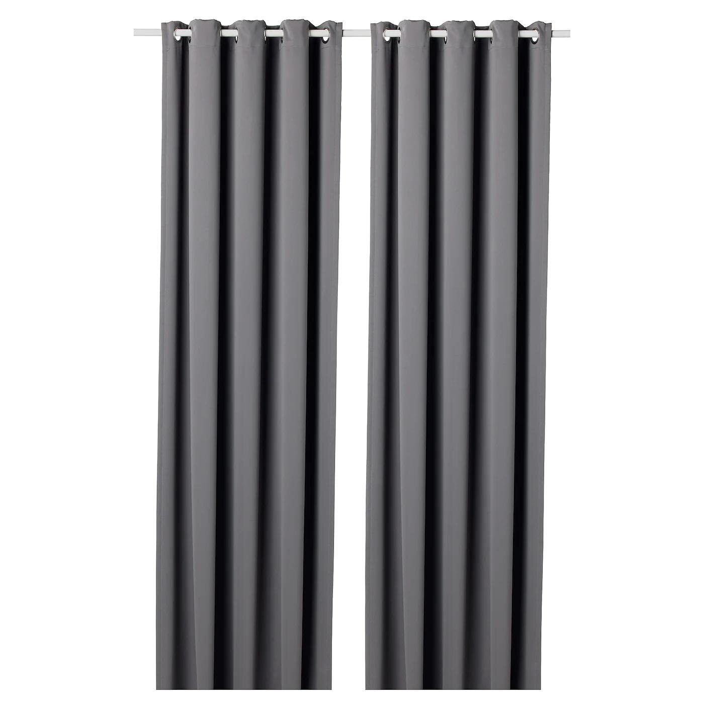 IKEA Mannheim - 2 Gardinenschals (verdunk.) grau 2 Gardinenschals (verdunk.) grau Angebot bei IKEA Mannheim im Prospekt Gut sortiert, ist halb gewonnen