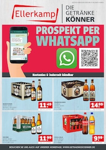 Warsteiner im aktuellen Getränke Ellerkamp Prospekt (Ahaus) Warsteiner im Getränke Ellerkamp Prospekt "DIE GETRÄNKEKÖNNER" mit 4 Seiten (Ahaus)