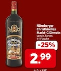 Nürnberger Christkindles Markt-Glühwein bei nah&frisch im Rheda-Wiedenbrück Prospekt für 2,99 €