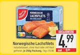 Norwegische Lachsfilets von GUT&GÜNSTIG im aktuellen EDEKA Prospekt für 4,99 €