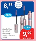 Sky High Mascara von Maybelline im aktuellen budni Prospekt