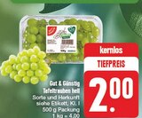 Aktuelles Tafeltrauben hell Angebot bei nah und gut in Nürnberg ab 2,00 €