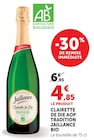 Clairette de Die AOP Tradition Bio - Jaillance dans le catalogue U Express