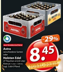 Astra oder Holsten Edel bei famila Nordost in Norderstedt Astra oder Holsten Edel im Angebot bei famila Nordost Norderstedt für 8,45 €