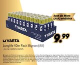 MEDIMAX - Longlife 40er Pack Mignon (AA) Angebot im Prospekt Longlife 40er Pack Mignon (AA) bei MEDIMAX im Prospekt "" für 9,99 €