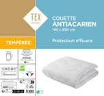 La couette antiacarien tempérée - TEX HOME en promo chez Carrefour Créteil à 34,99 €