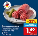 Rouladen vom Rind für 1,49 € bei Netto Marken-Discount im Angebot Rouladen vom Rind im aktuellen Netto Marken-Discount Prospekt