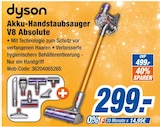 Aktuelle Staubsauger Angebote bei expert in Leverkusen Aktuelles Akku-Handstaubsauger V8 Absolute Angebot bei expert in Leverkusen ab 299,00 €