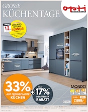 Aktueller Opti-Wohnwelt Möbel & Einrichtung Prospekt in Lauchhammer und Umgebung, "Große Küchentage" mit 8 Seiten, 26.09.2025 - 25.10.2025