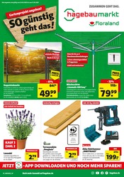 Hagebaumarkt Baumarkt Prospekt der aktuellen Woche mit 16 Seiten, gültig von 24.05.2025 bis 31.05.2025, in Wilhelmshaven und Umgebung Aktueller Hagebaumarkt Baumarkt Prospekt in Wilhelmshaven und Umgebung, "SO günstig geht das!" mit 16 Seiten, 24.05.2025 - 31.05.2025