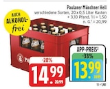 EDEKA Grafenwöhr - Münchner Hell Angebot im Prospekt Münchner Hell bei EDEKA im Grafenwöhr Prospekt für 13,99 €