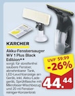 Akku-Fenstersauger WV 1 Plus Black Edition von Kärcher im aktuellen famila Nordwest Prospekt