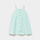 Robe à bretelles et poches coton bleu turquoise fille - La Halle Robe à bretelles et poches coton bleu turquoise fille à 12,99 € dans le catalogue La Halle