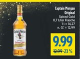 Original Spiced Gold Angebote von Captain Morgan bei diska Amberg für 9,99 €
