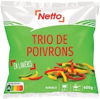 Promo Trio de poivrons en lanières surgelés à 2,14 € dans le catalogue Netto à Carhaix-Plouguer