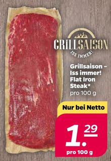 NETTO mit dem Scottie Kiel - Flat Iron Steak Flat Iron Steak Angebot bei NETTO mit dem Scottie Kiel im Prospekt Günstig. Besser. Für Dich.