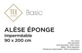 Alèse bouclette "imperméable" - TEX BASIC - Carrefour Alèse bouclette "imperméable" - TEX BASIC à 6,99 € dans le catalogue Carrefour