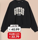 Sweatshirt im Angebot bei Travel FREE in Hof Sweatshirt Angebote von Guess bei Travel FREE Hof für 32,79 €