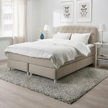 IKEA Hamburg - Boxspringbett Hyllestad fest/Tustna Skiftebo hellbeige 180x200 cm Boxspringbett Hyllestad fest/Tustna Skiftebo hellbeige 180x200 cm Angebot bei IKEA Hamburg im Prospekt "Click & Collect: Jetzt bestellen und abholen"