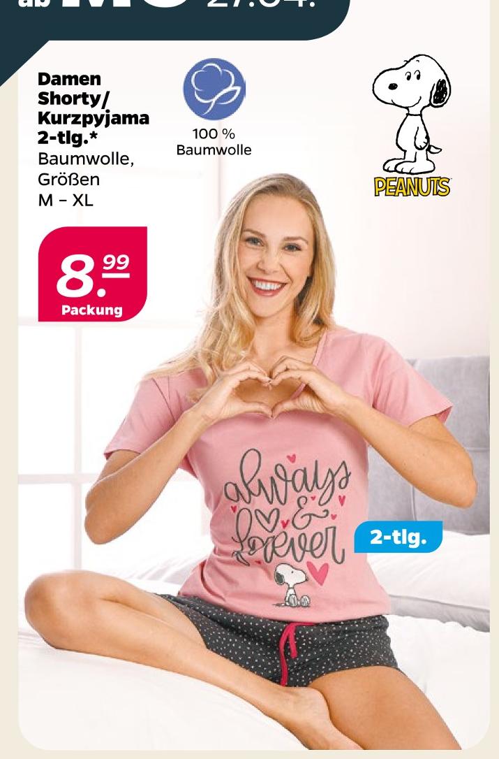 Damen Shorty/Kurzpyjama 2-tlg.