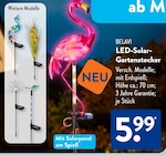 LED-Solar-Gartenstecker Flamingo von Belavi im aktuellen ALDI SÜD Prospekt für 5,99 €