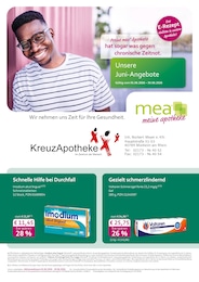 mea - meine apotheke Prospekt für Monheim mit 2 Seiten mea - meine apotheke Prospekt für Monheim: "Unsere Juni-Angebote", 2 Seiten, 01.06.2026 - 30.06.2026