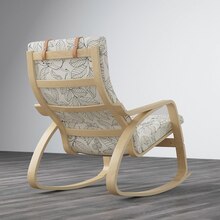 IKEA Peine - IKEA POÄNG Schaukelstuhl Birkenfurnier, Vislanda schwarz/weiß Vislanda schwarz/weiß IKEA POÄNG Schaukelstuhl Birkenfurnier, Vislanda schwarz/weiß Vislanda schwarz/weiß Angebot bei IKEA Peine im Prospekt "Click & Collect: Jetzt bestellen und abholen!"